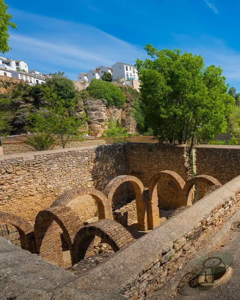 photo of arab baths archs in ronda spain