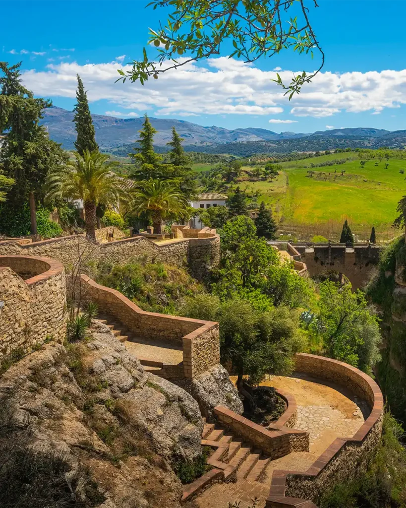 Gardens in Jardines de Cuenca in Ronda