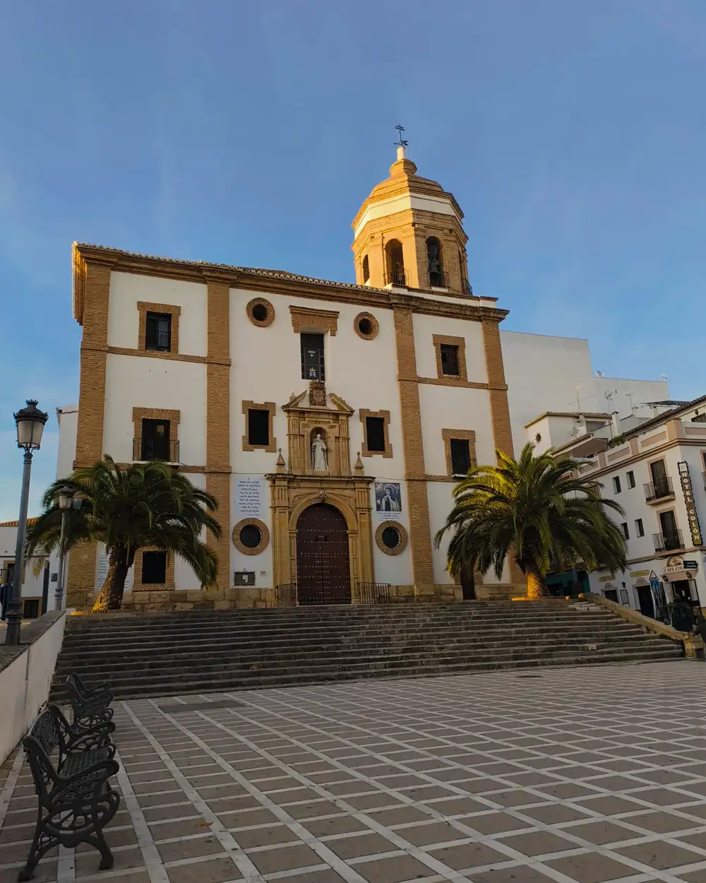 Photo of the Church of Our Lady of Mercy from the Plaza de la Merced in Ronda