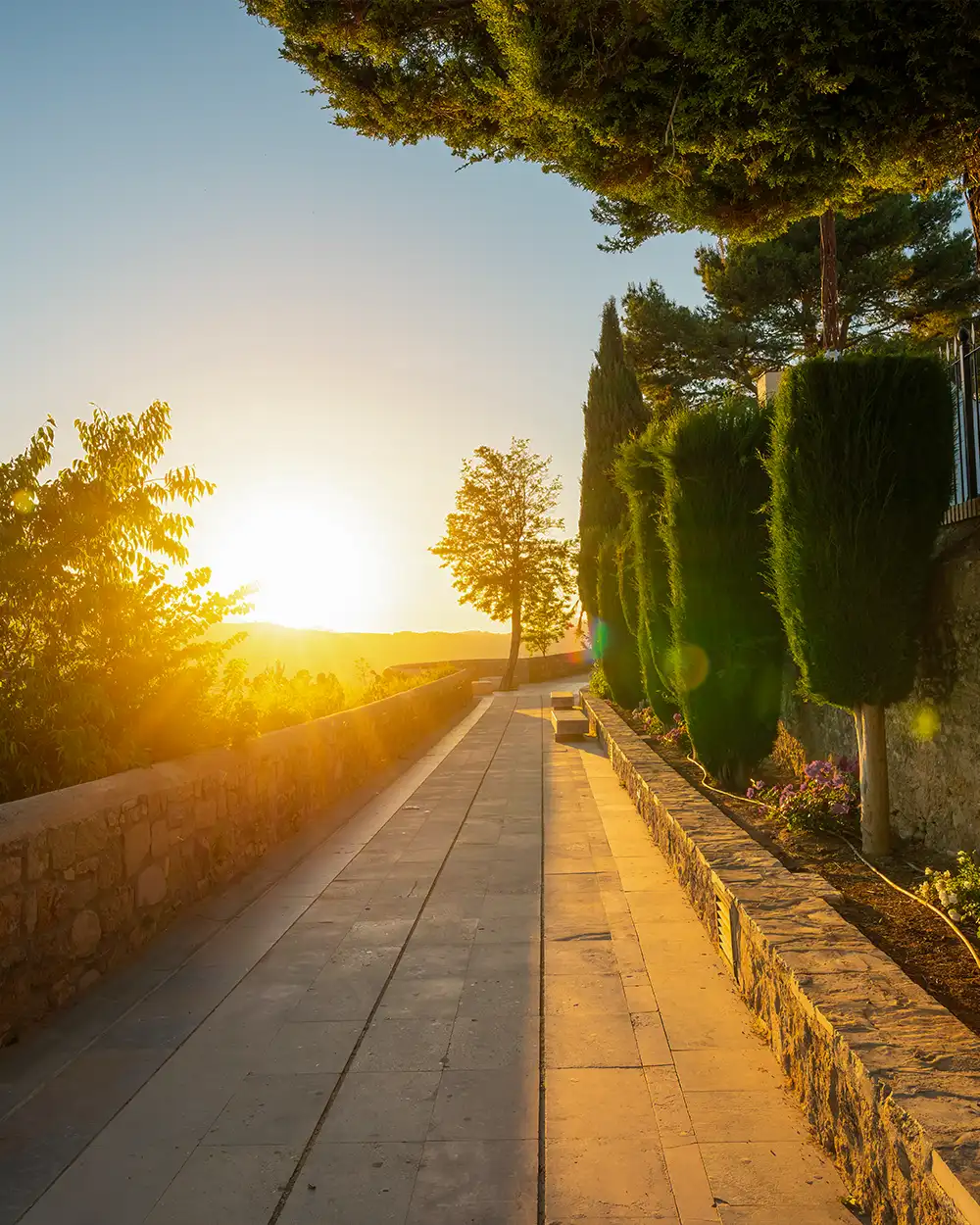 Paseo de los Ingleses (English Walk) at sunset - Ronda, Andalusia, Spain