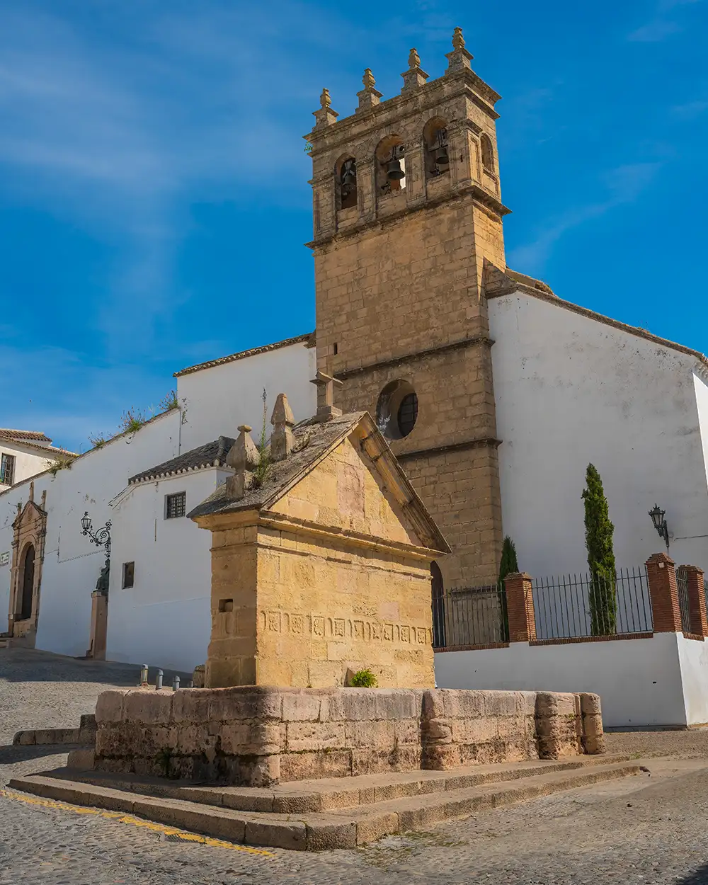 Nuestro Padre Jesus Church and Eight Spout Fountain (Los Ocho Canos) - Ronda, Andalusia, Spain