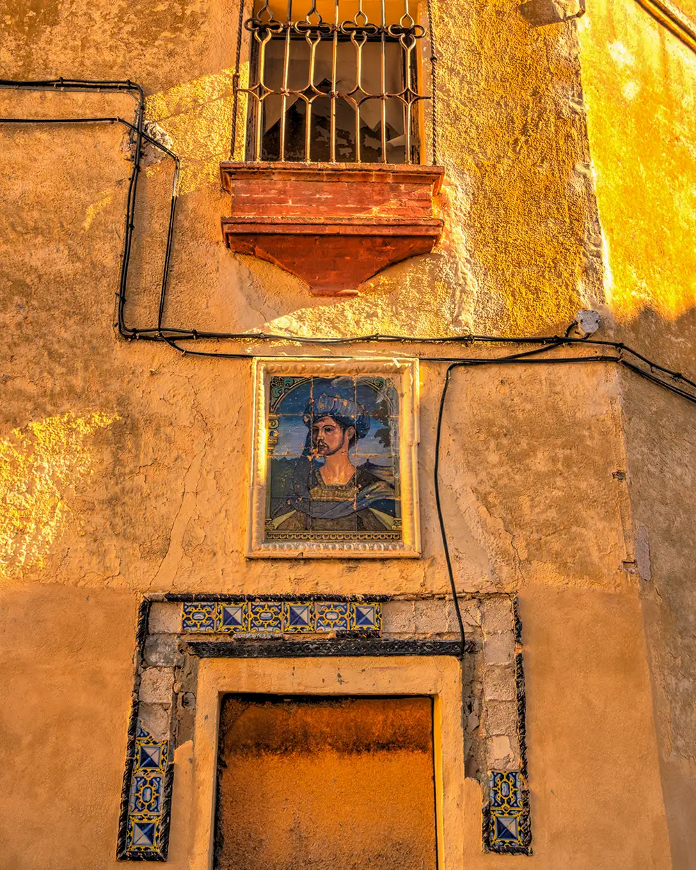 Facade of a house in the old town of Ronda