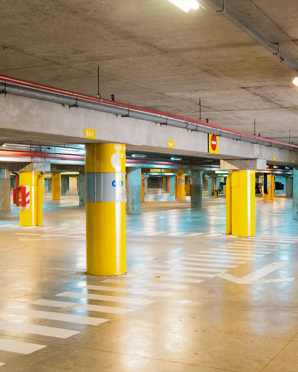 Photo of underground parking garage