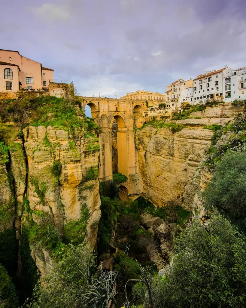 New Bridge or Puente Nuevo over El Tajo Gorge in Ronda,Spain